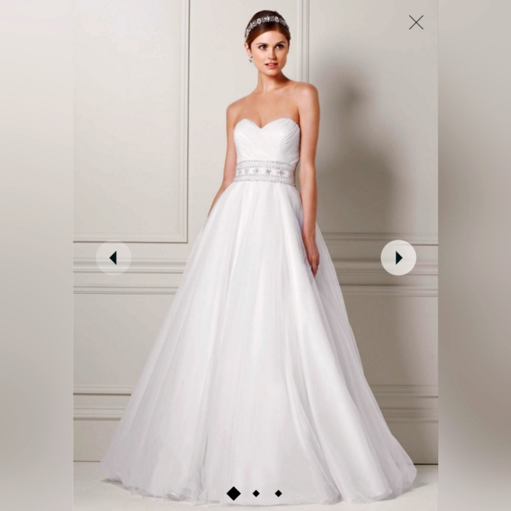 Oleg Cassini Princess A-Line Wedding Dress Plus Size 22 (Used)